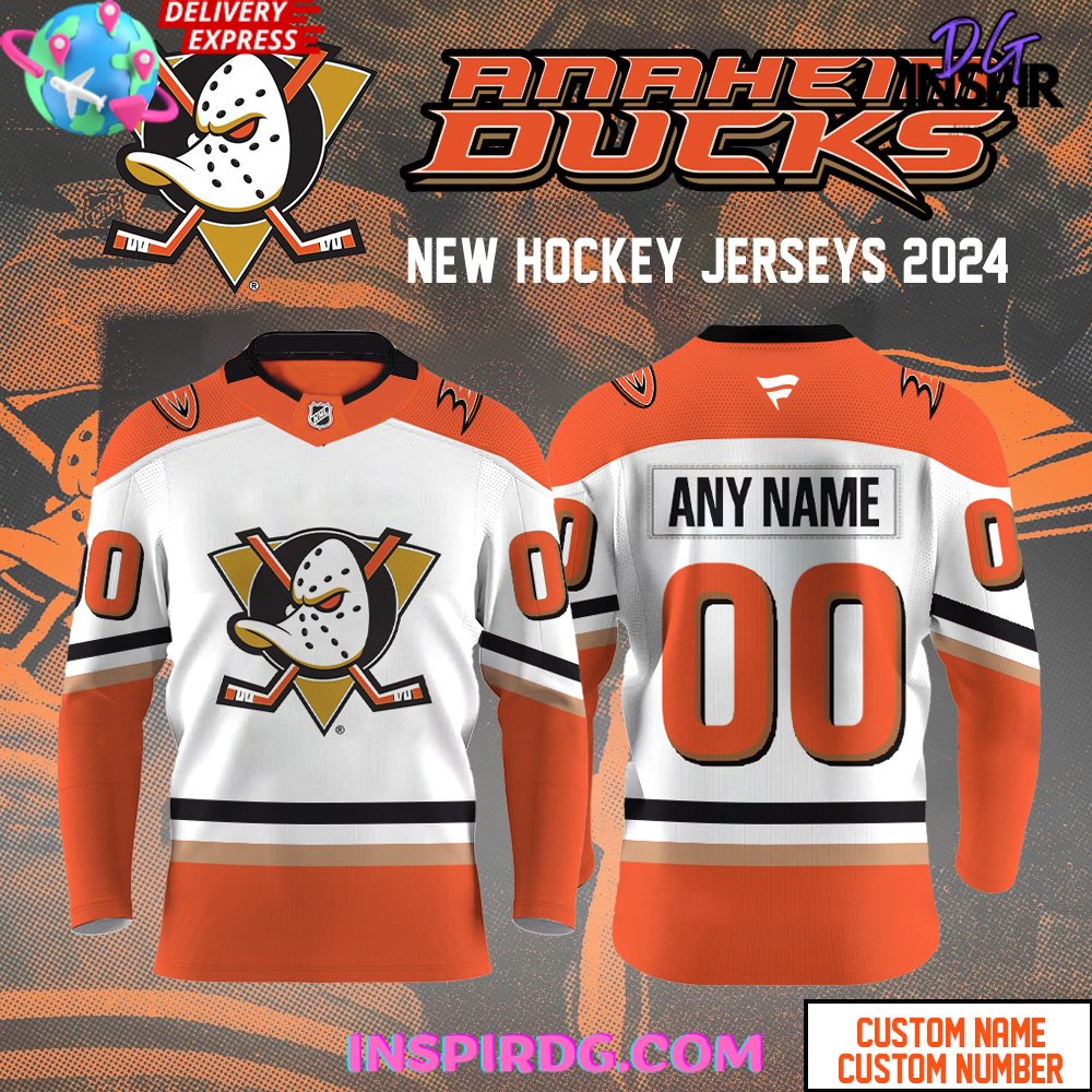 Anaheim Ducks Customized New Hockey Jersey 2024
