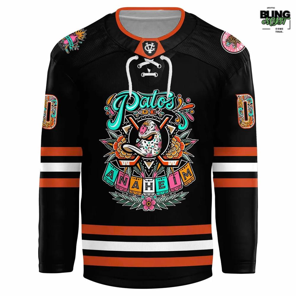 Anaheim Ducks Día De Los Muertos 2025 Hockey Jersey