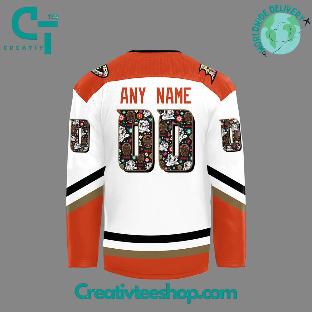 Anaheim Ducks Dia De Los Muertos Hockey Jersey