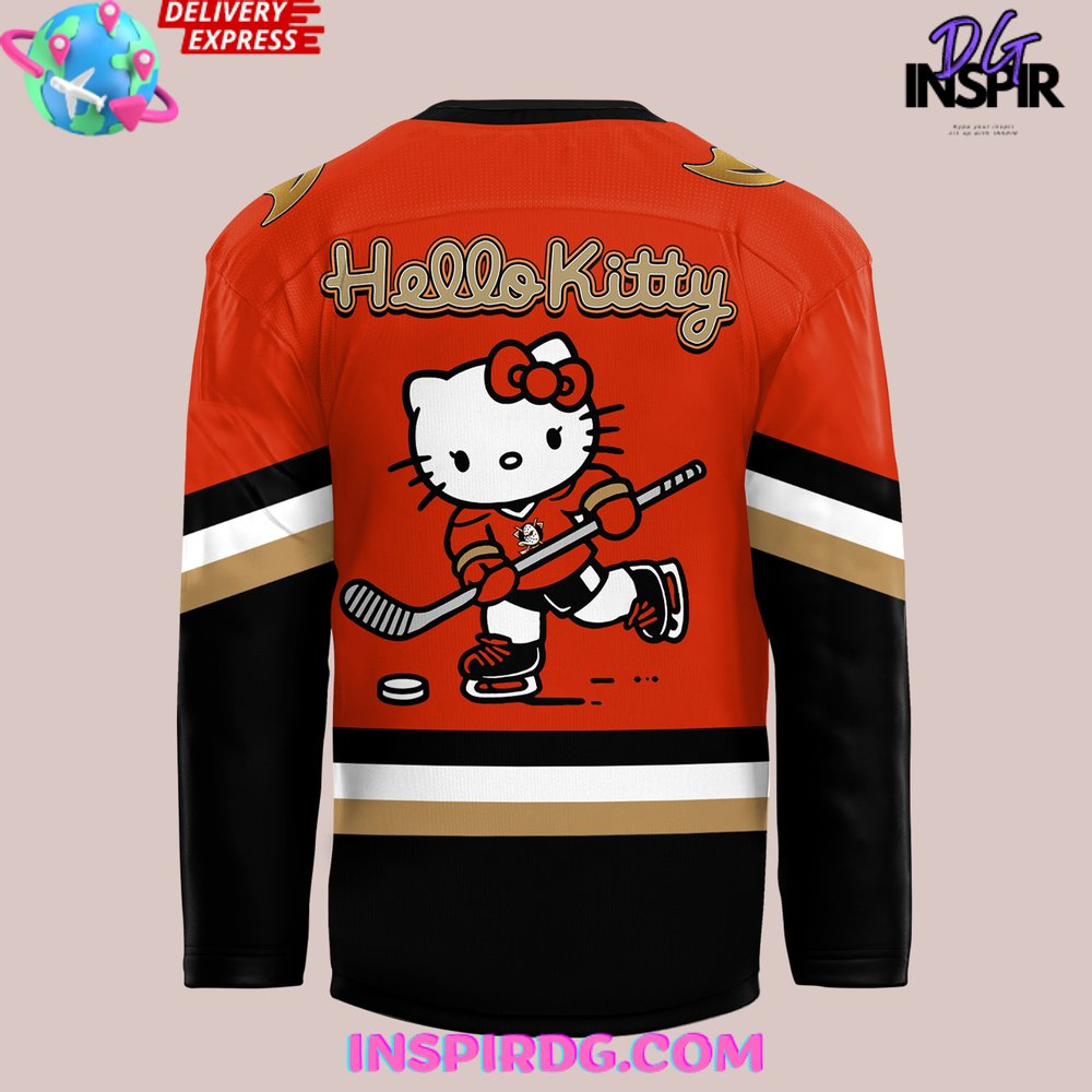 Anaheim Ducks Hello Kitty Limited Edition Hockey Jersey