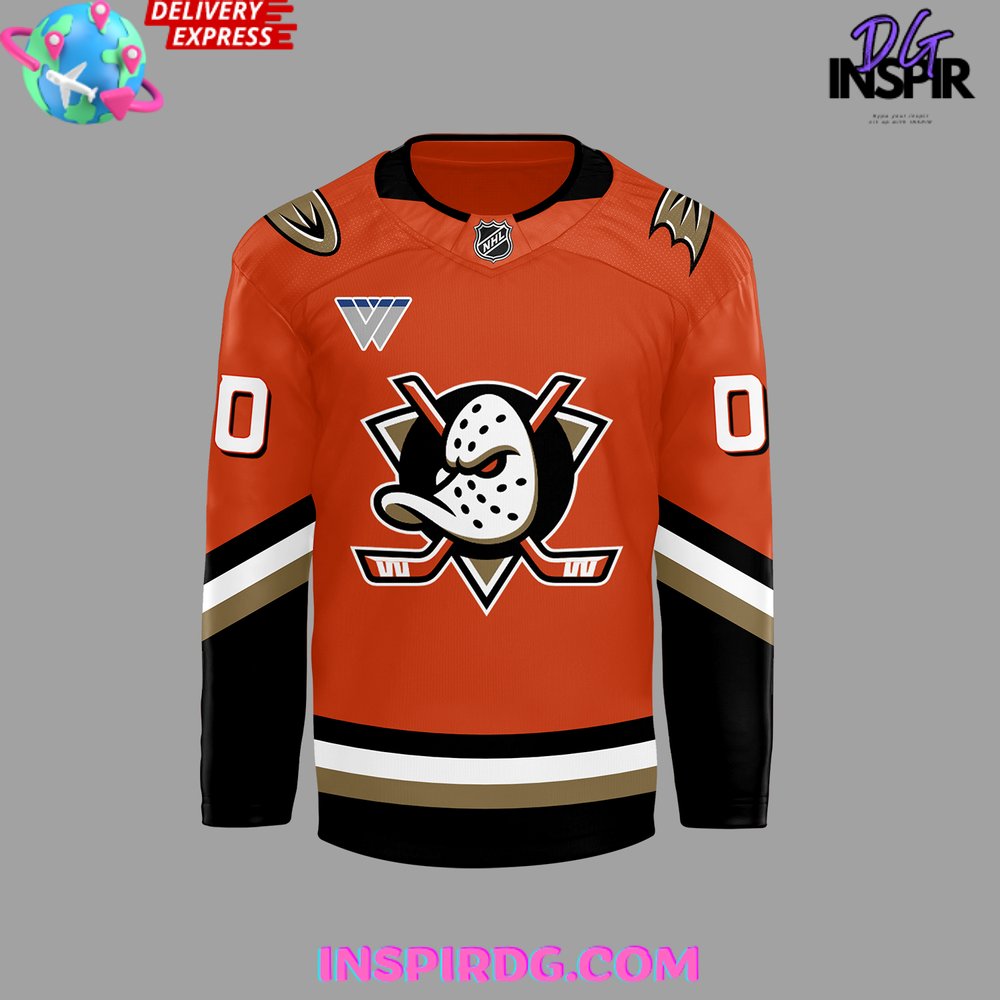 Anaheim Ducks Home Breakaway 2024 Orange Hockey Jersey