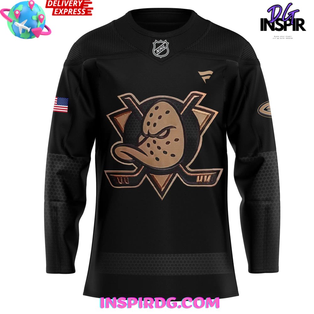 Anaheim Ducks Military Appreciation Special Black Hockey Jersey