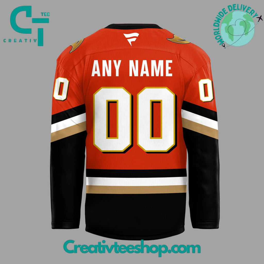 Anaheim Ducks Orange Country 2024 Orange Hockey Jersey