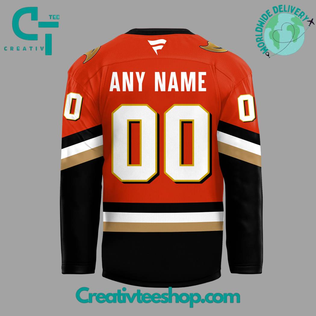 Anaheim Ducks Orange Country 2024 Orange Hockey Jersey