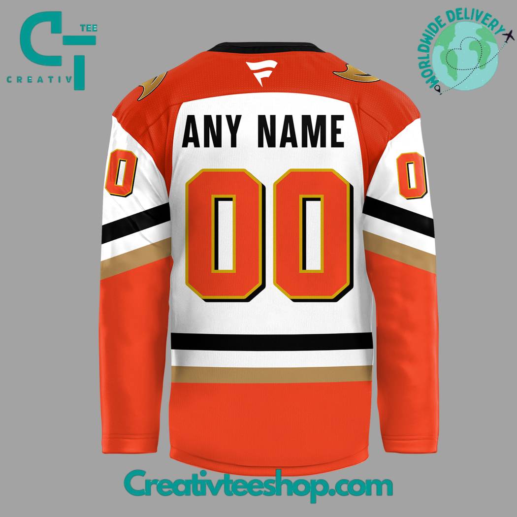 Anaheim Ducks Orange Country 2024 White Hockey Jersey