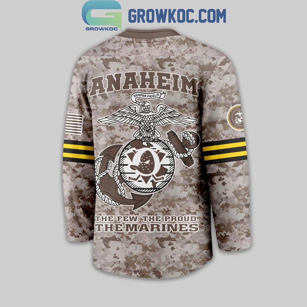 Anaheim Ducks Us Marine Corps Hockey Jersey