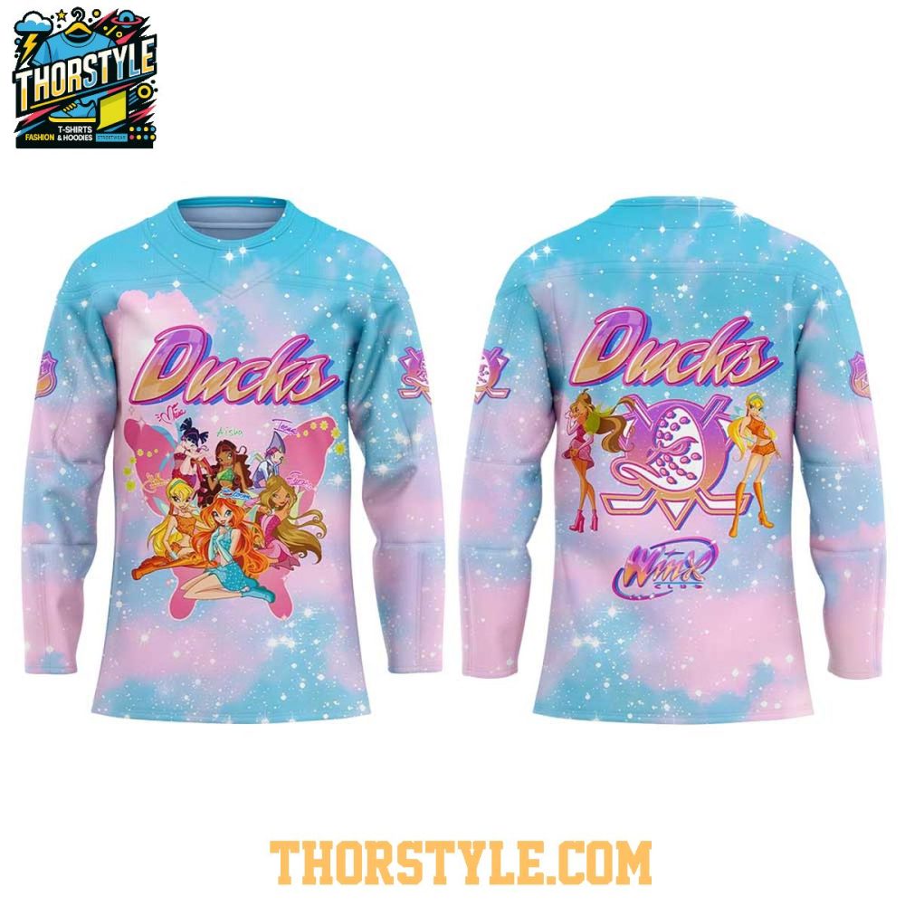Anaheim Ducks Winx Club The Magic Is Back 2026 Night Hockey Jersey