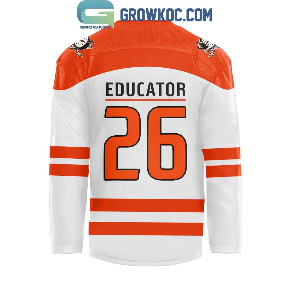 Anaheim Ducks X Educator Appreciation Night 2026 Hockey Jersey