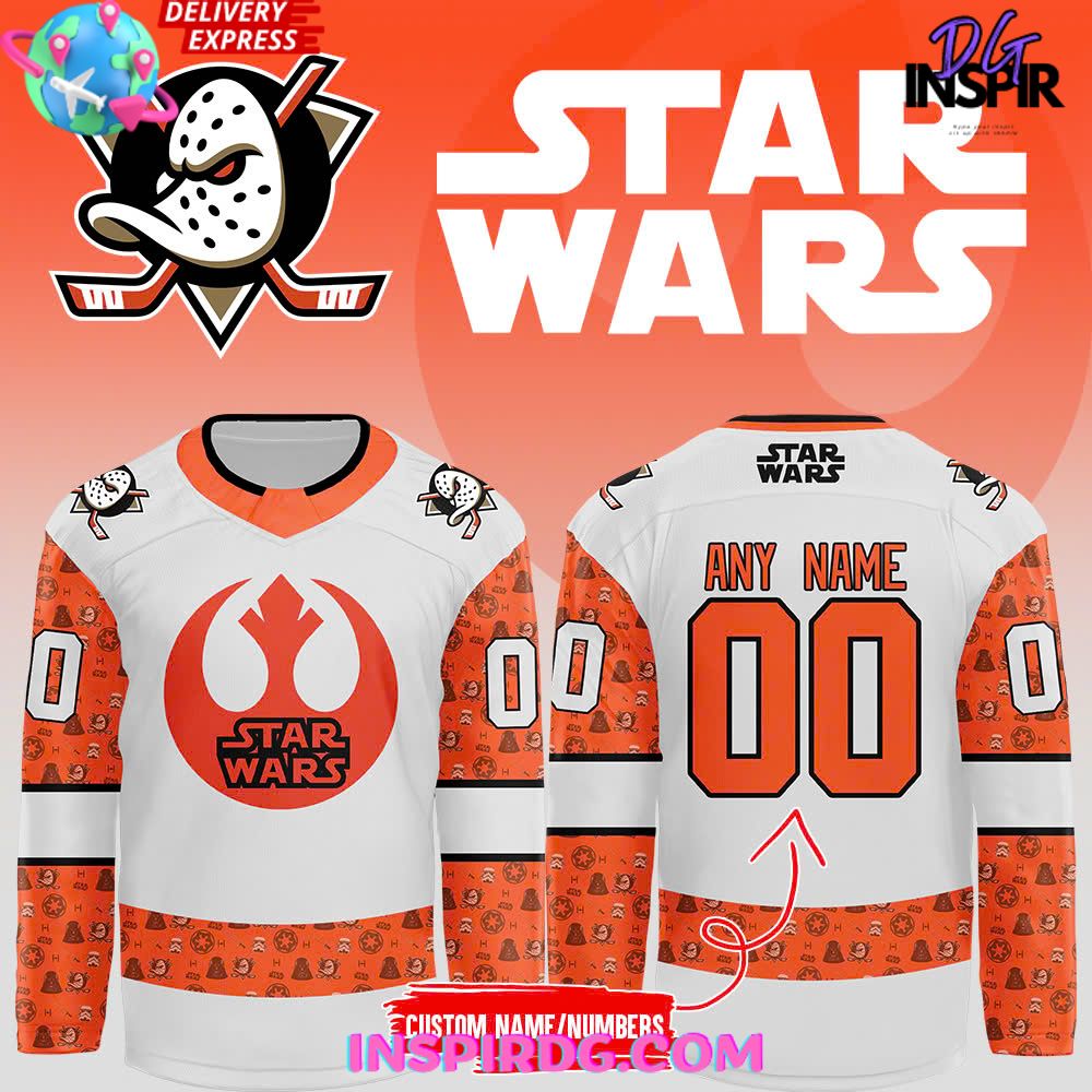 Anaheim Ducks X Star Wars Custom Hockey Jersey