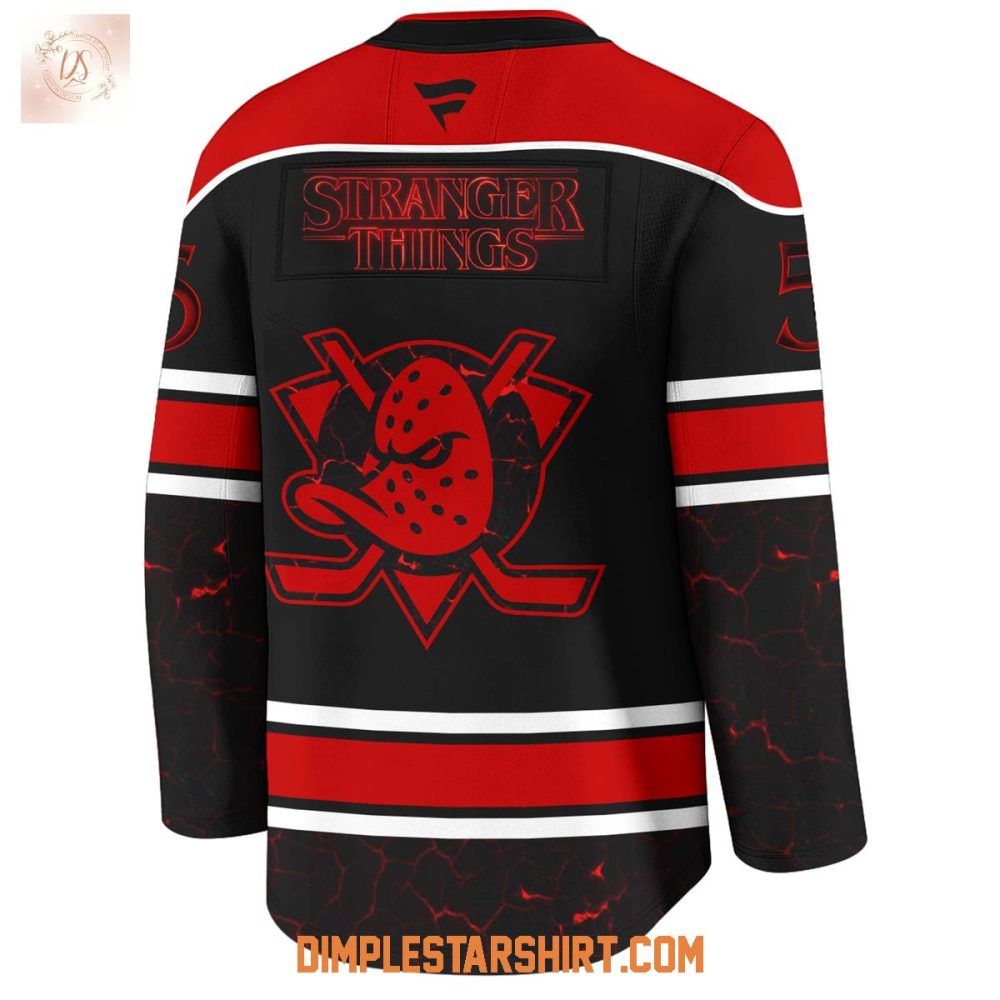 Anaheim Ducks X Stranger Things 5 One Last Adventure Jersey