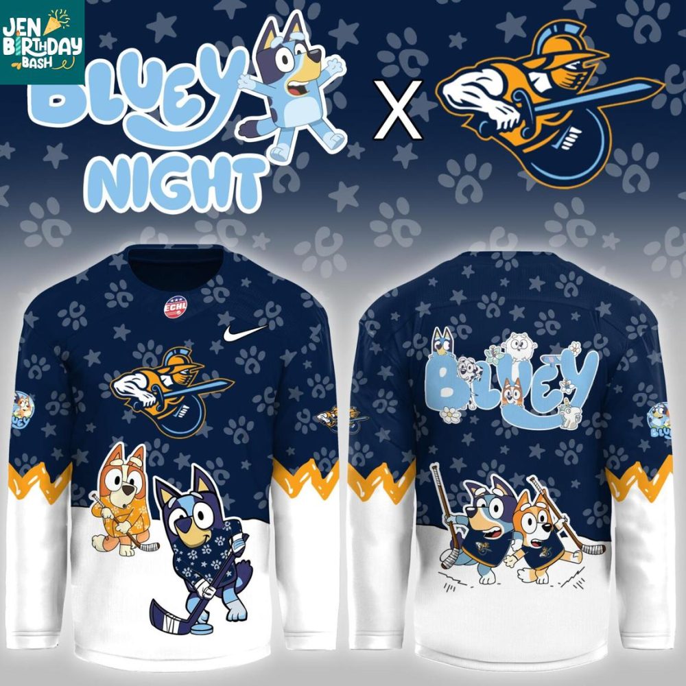 Atlanta Gladiators X Bluey And Bingo 2026 Game Night Hockey Jersey