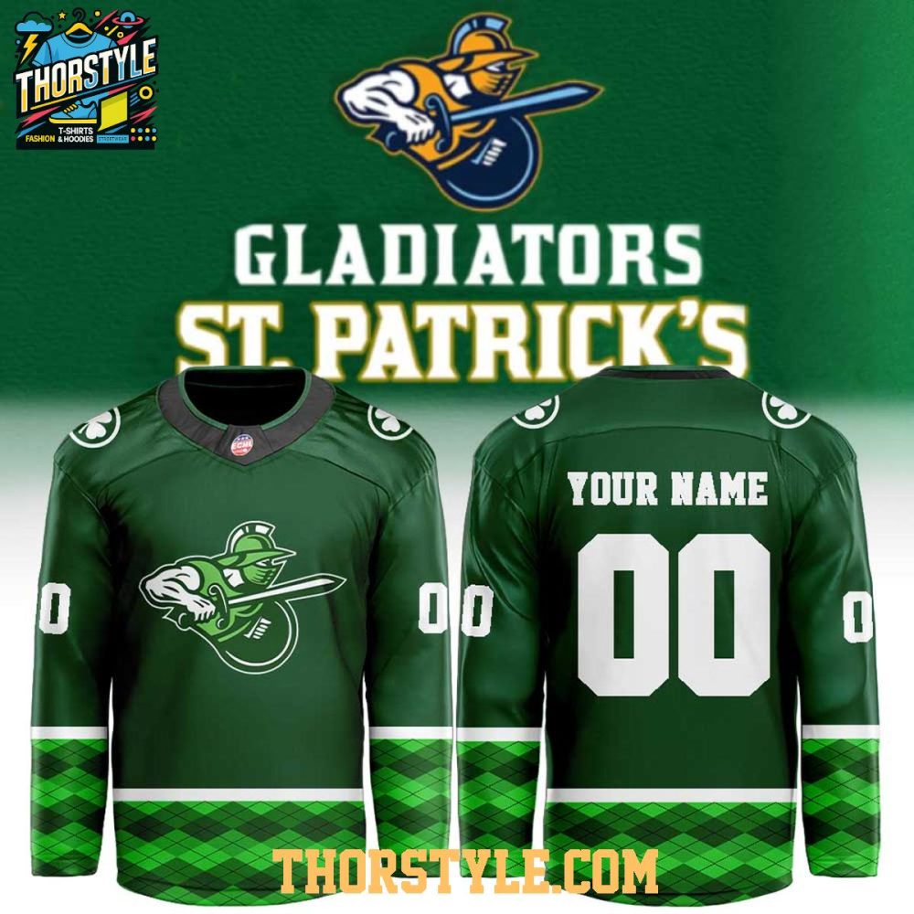 Atlanta Gladiators X St. Patrick'S Day 2026 Personalized Hockey Jersey