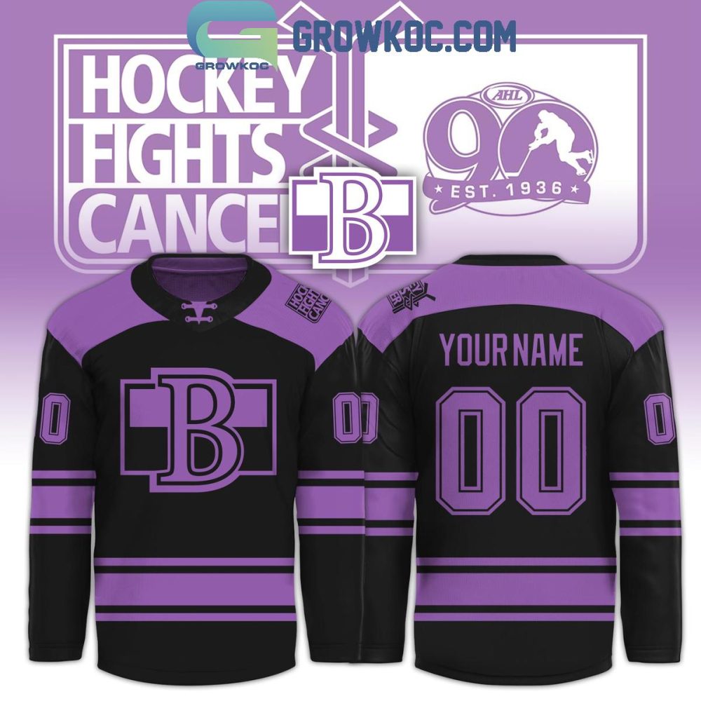 Belleville Senators X Hockey Fights Cancer 2025 Black Hockey Jersey