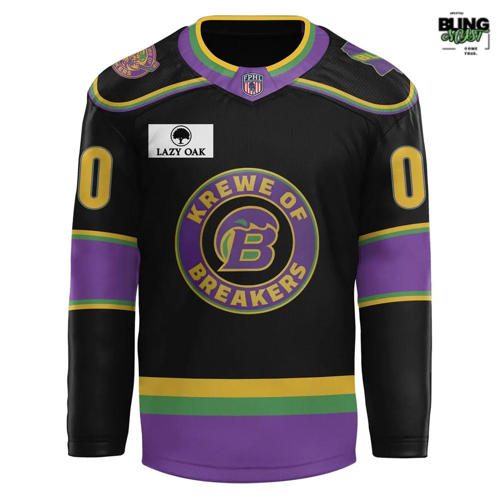 Biloxi Breakers Mardi Gras Special Edition Hockey Jersey