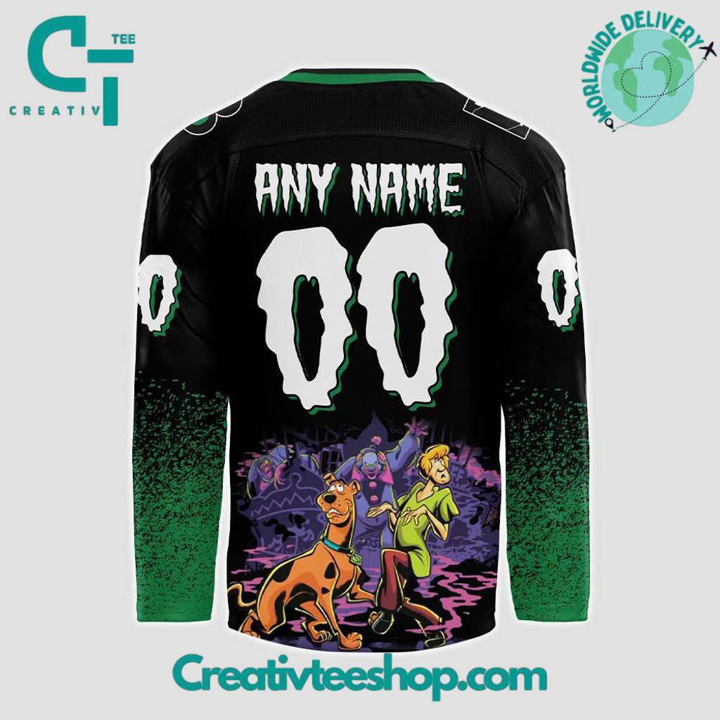 Binghamton Black Bears X Scooby-Doo Night 2025 Custom Hockey Jersey