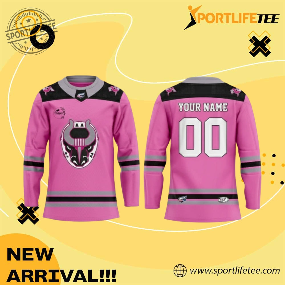 Birmingham Bulls Fights Cancer 2026 Hockey Jersey