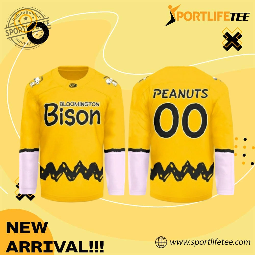 Blommington Bison Peanuts Hockey Jersey 2025