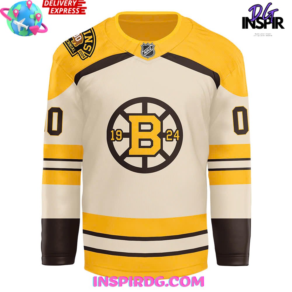 Boston Bruins 100Th Anniversary Special Edition Hockey Jersey