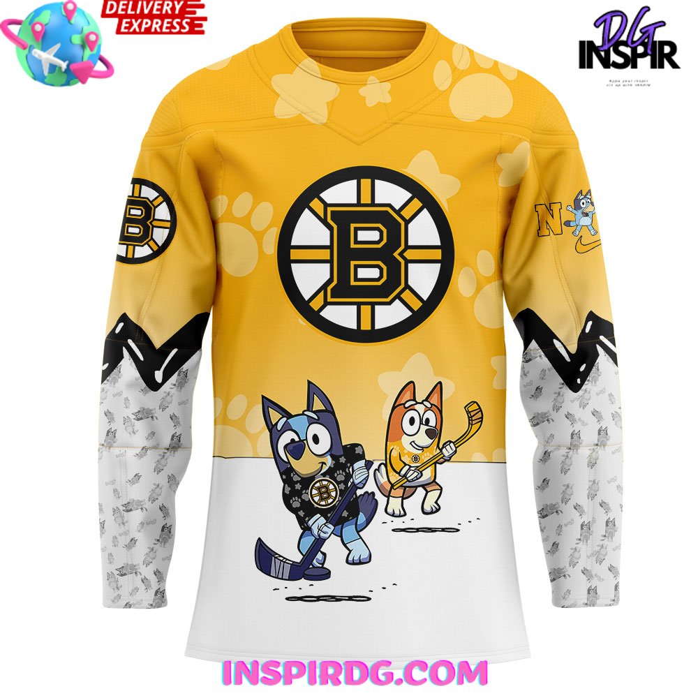 Boston Bruins Bluey And Bingo Special Jersey