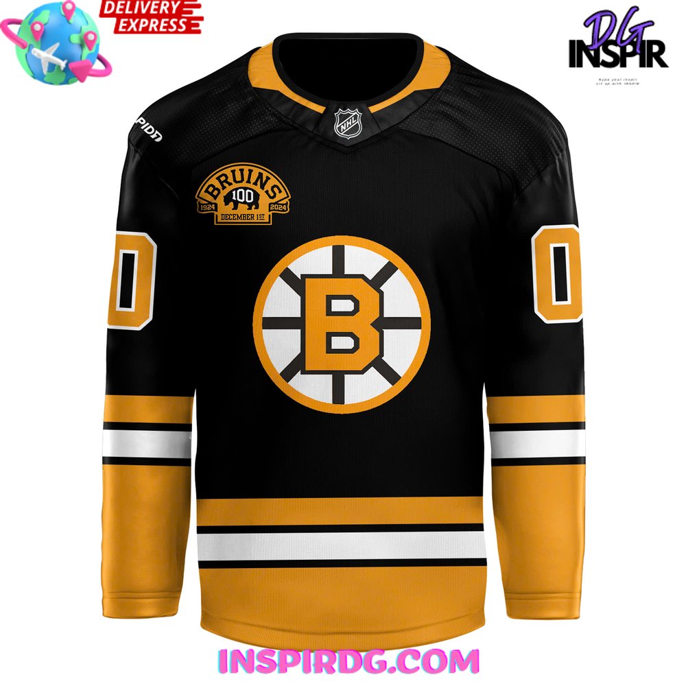 Boston Bruins Centennial Uniform Hockey Jersey
