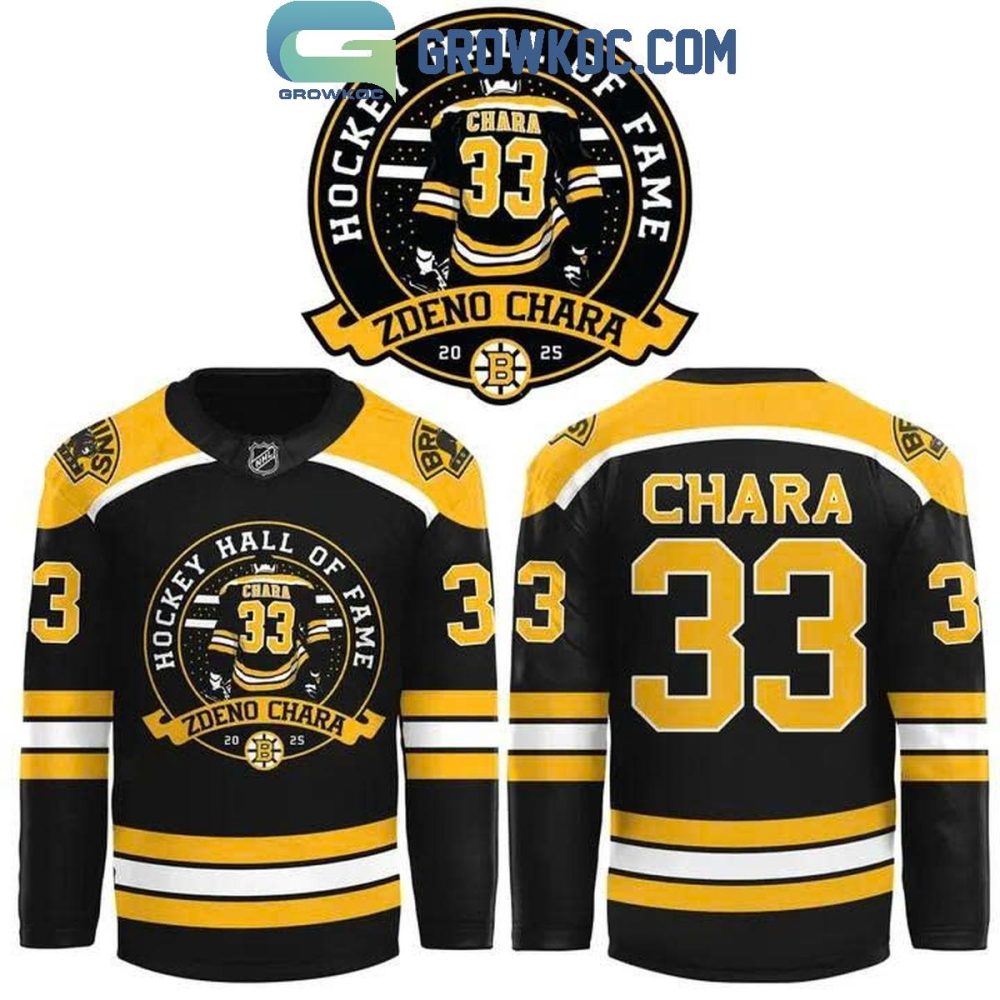 Boston Bruins Hall Of Fame Zdeno Chara Hockey Jersey