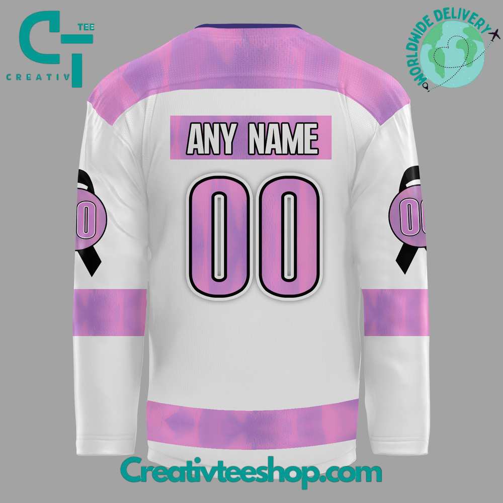 Boston Bruins Hockey Fights Cancer Custom Jersey