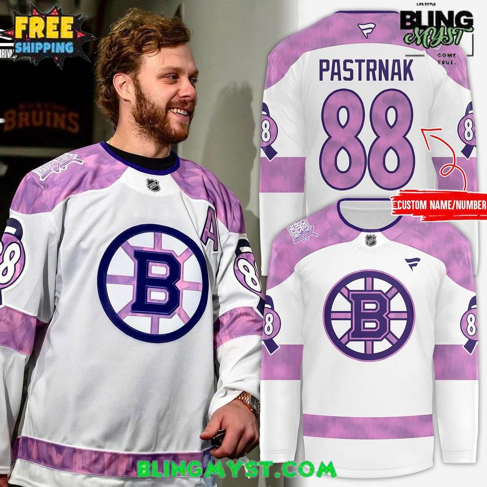 Boston Bruins Hockey Fights Cancer Nhl Hockey Jersey