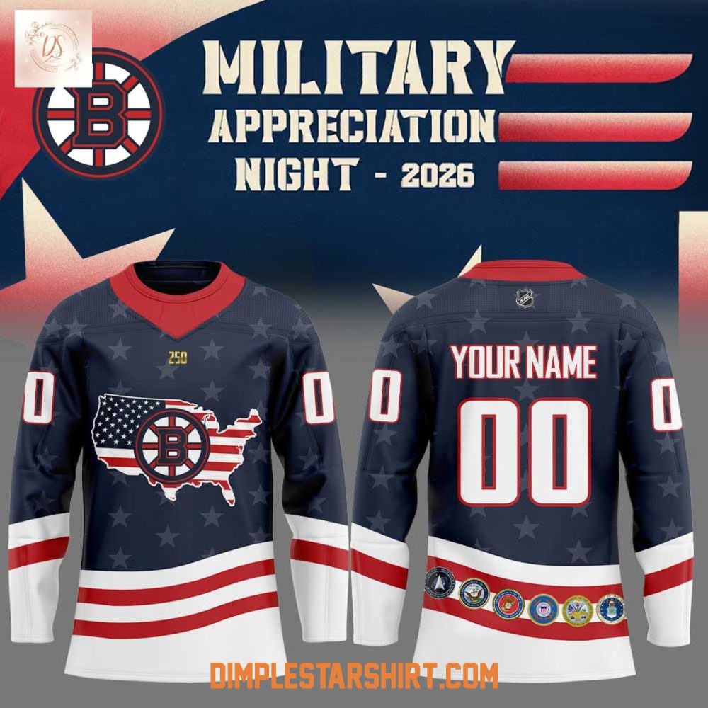 Boston Bruins Military Appreciation Night 2026 Hockey Jersey
