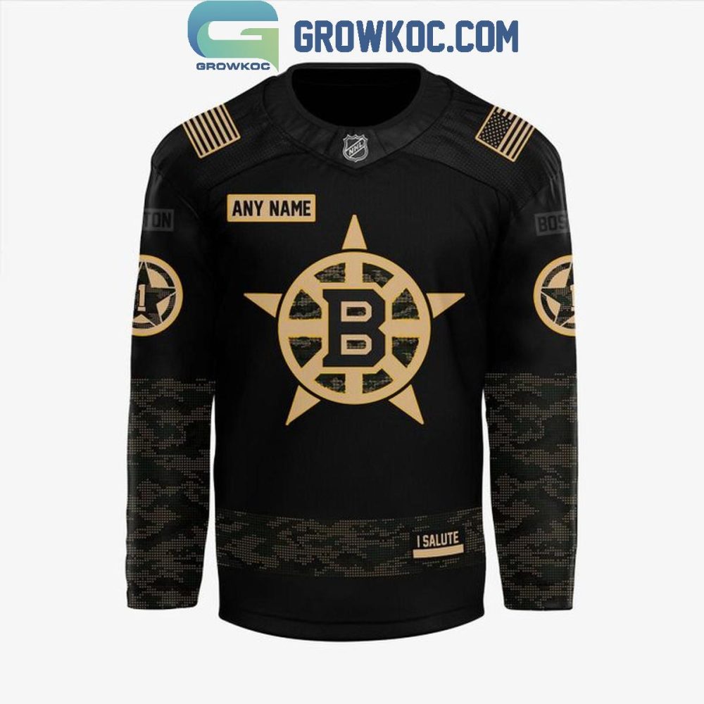 Boston Bruins Military Night 2025 Hockey Jersey