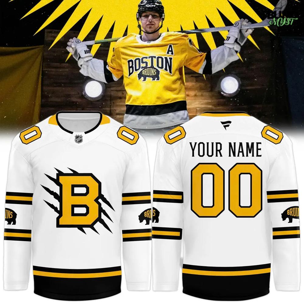 Boston Bruins Nhl Stadium Series 2026 White Hockey Jersey