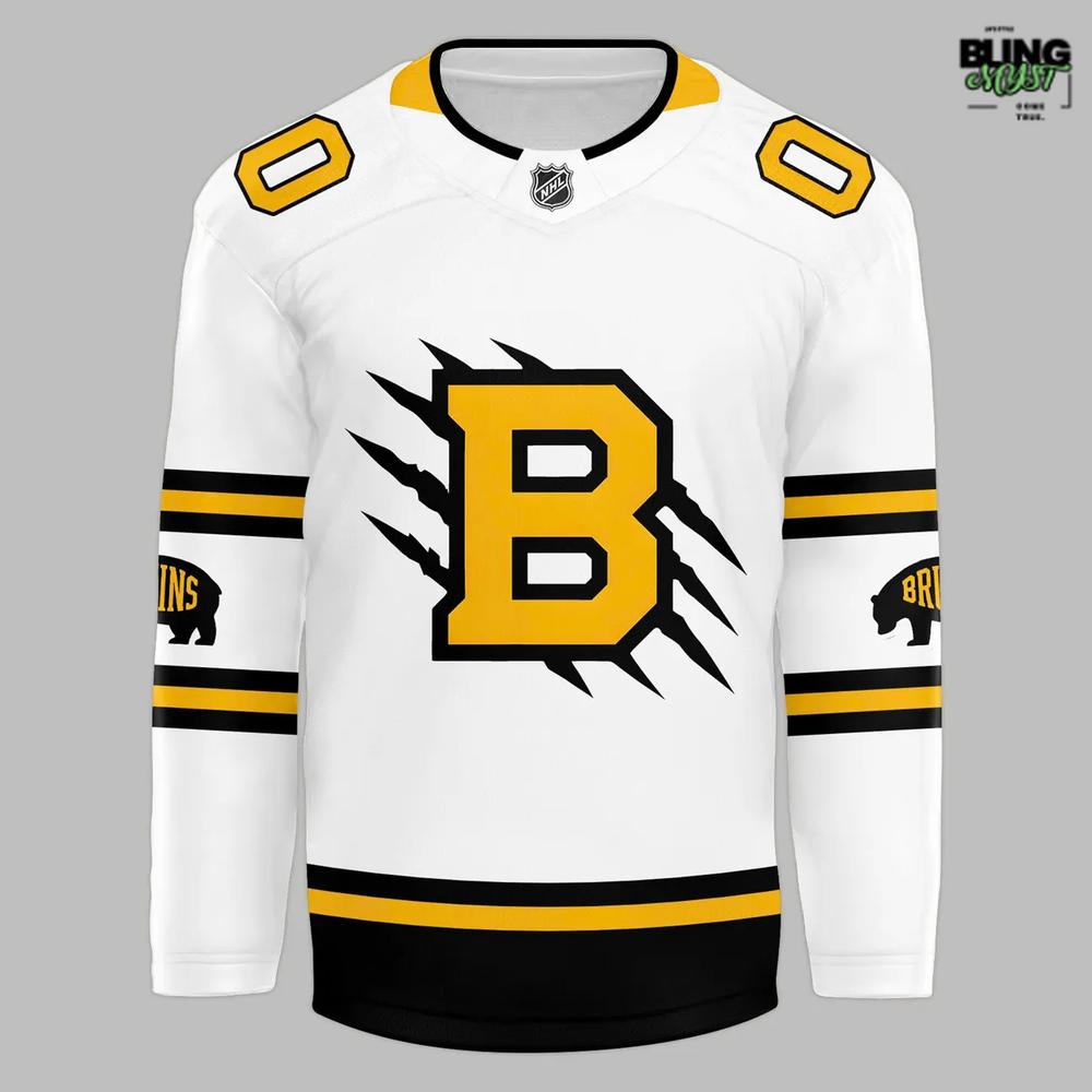 Boston Bruins Nhl Stadium Series 2026 White Hockey Jersey