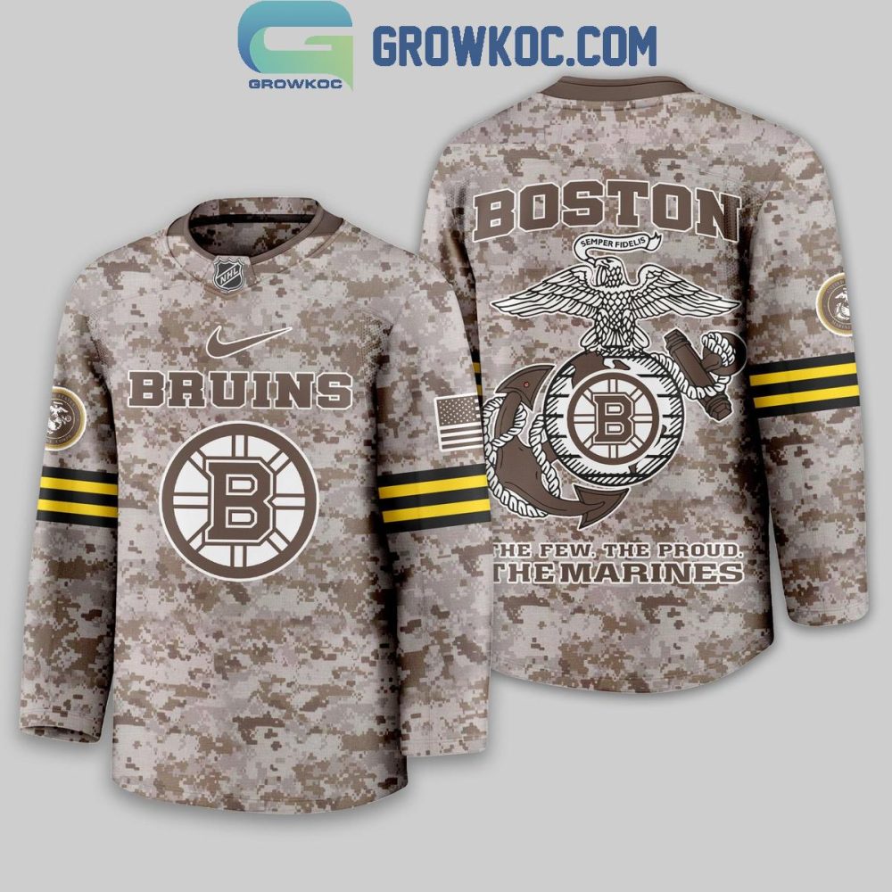 Boston Bruins Us Marine Corps Hockey Jersey