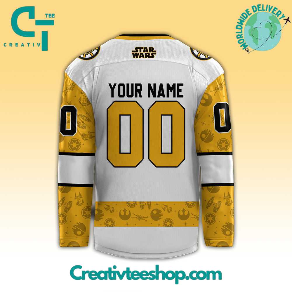 Boston Bruins X Star Wars Night 2024 Hockey Jersey