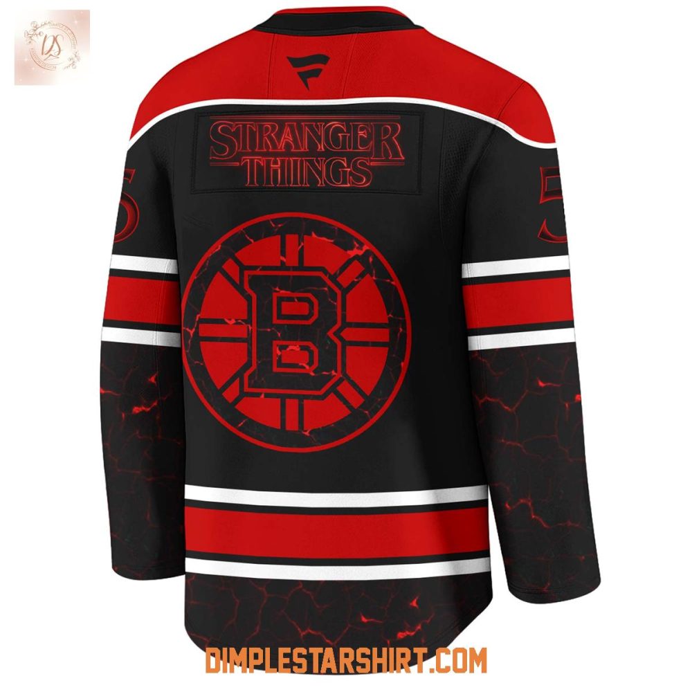 Boston Bruins X Stranger Things 5 One Last Adventure Jersey