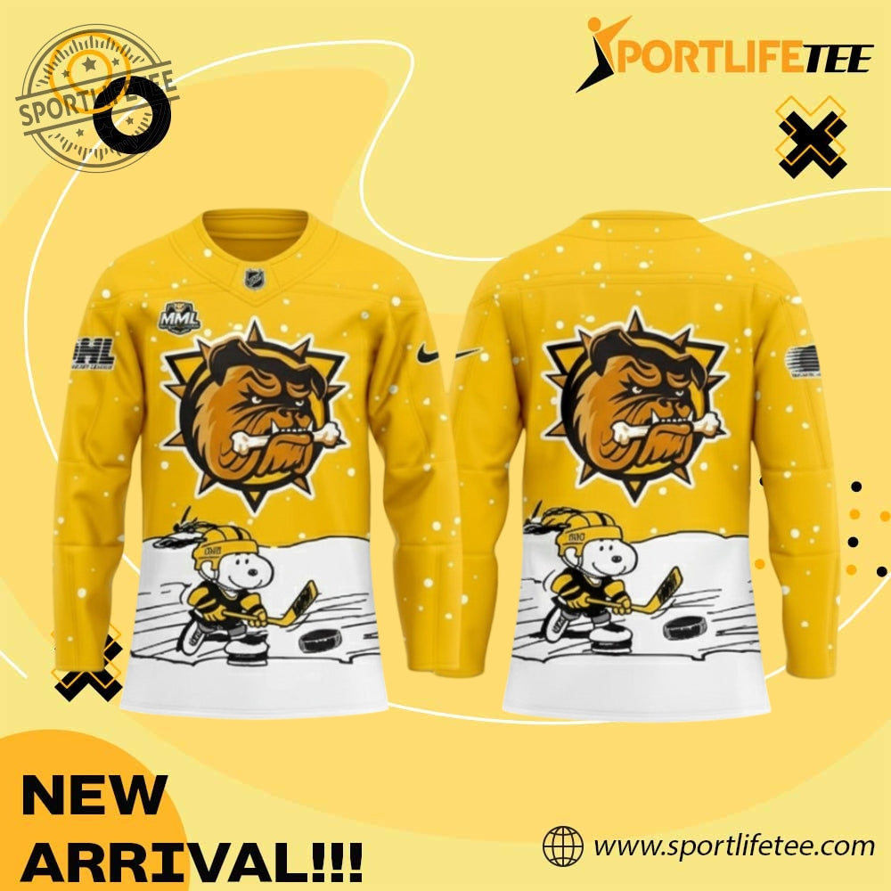 Brantford Bulldogs X Snoopy And Peanuts Hockey Jersey