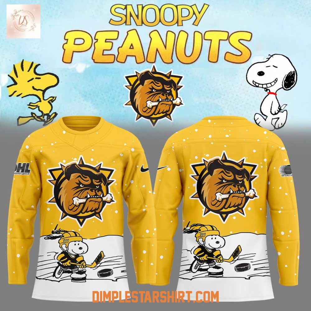 Brantford Bulldogs X Snoopy And Peanuts Hockey Jersey