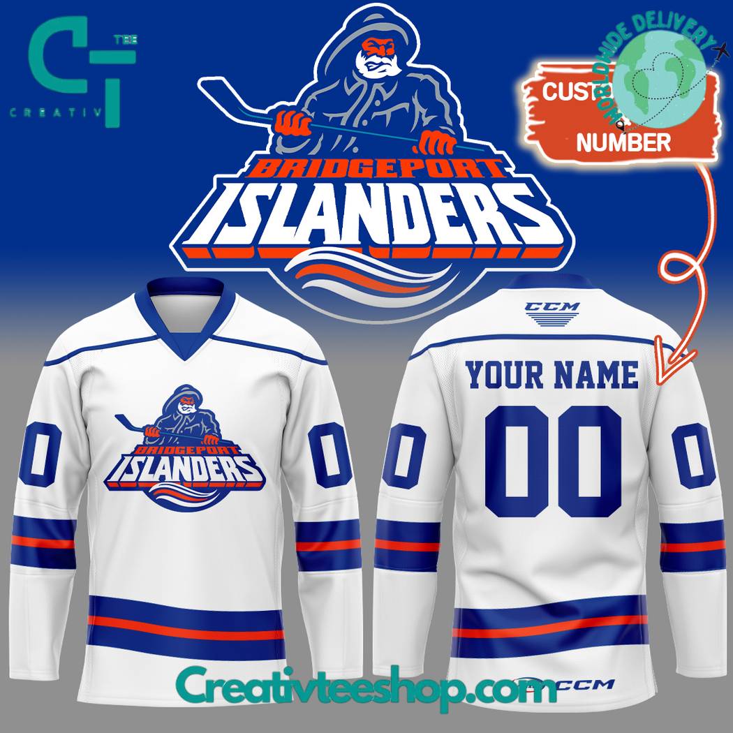 Bridgeport Islanders 2024 White Hockey Jersey