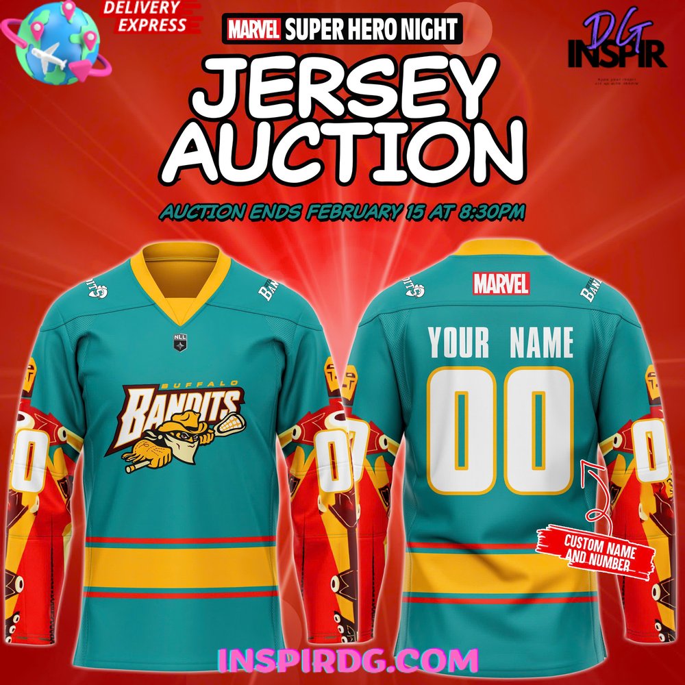 Buffalo Bandits Marvel Super Hero Night 2025 Jersey