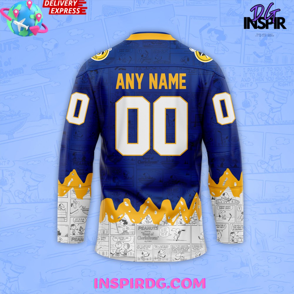 Buffalo Sabres 75Th Anniversary Of Peanuts Jersey