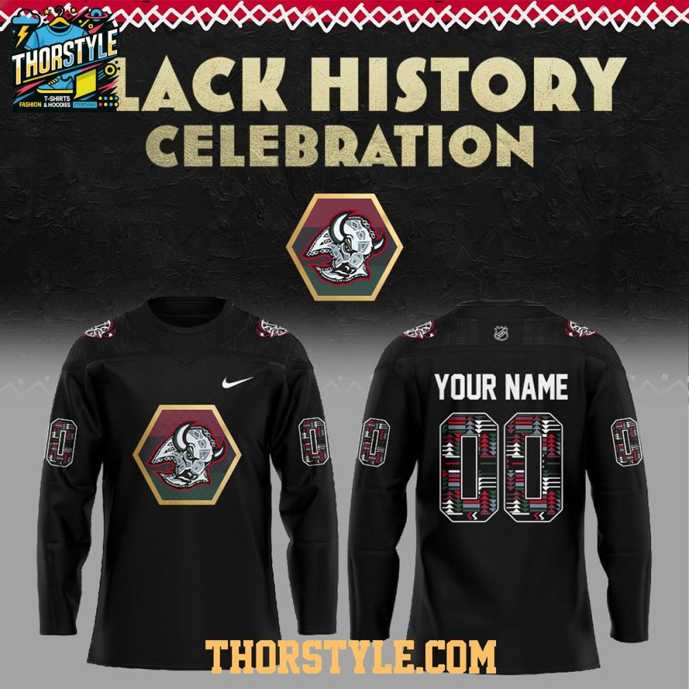 Buffalo Sabres Black History 2026 Night Personalized Hockey Jersey