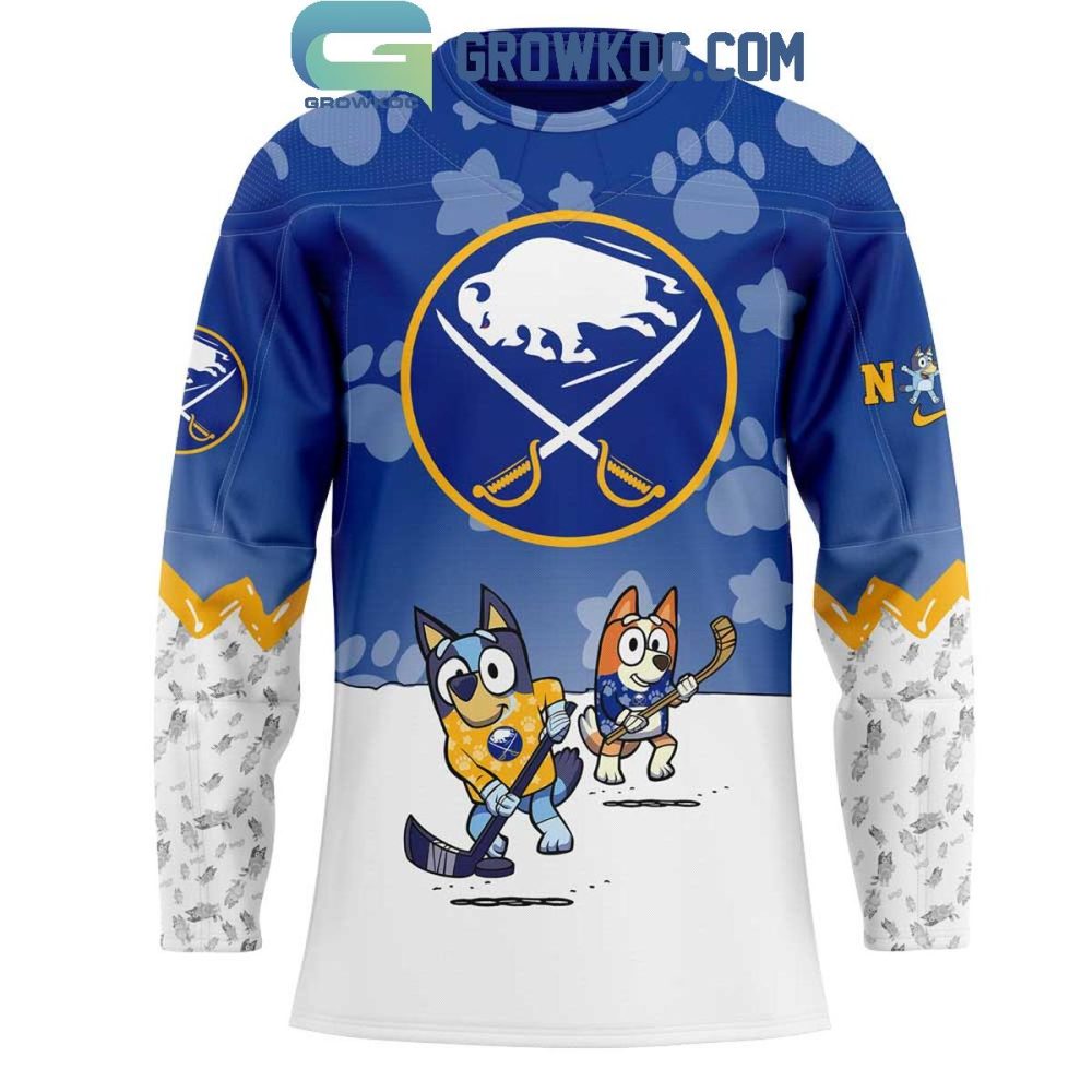 Buffalo Sabres Bluey And Bingo 2025 Hockey Jersey