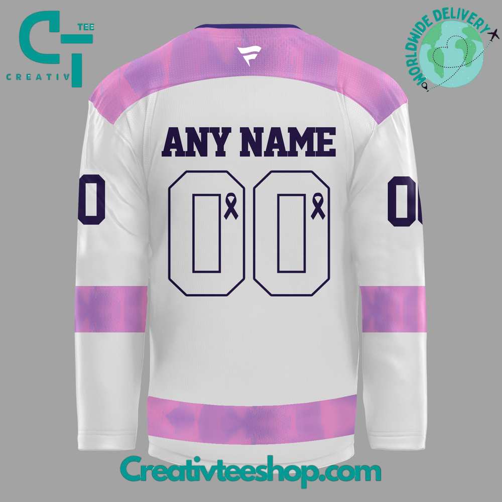 Buffalo Sabres Hockey Fights Cancer Custom Jersey