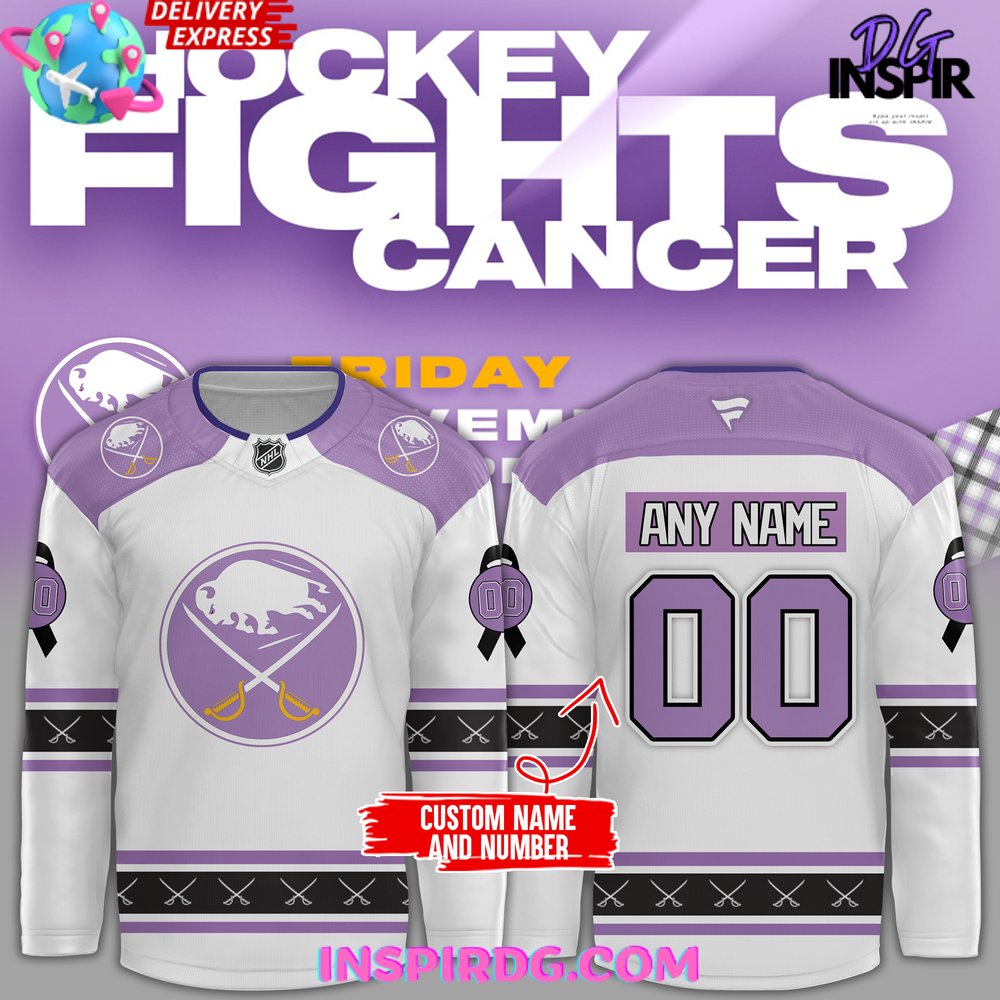 Buffalo Sabres Hockey Fights Cancer Special Edition Hockey Jersey