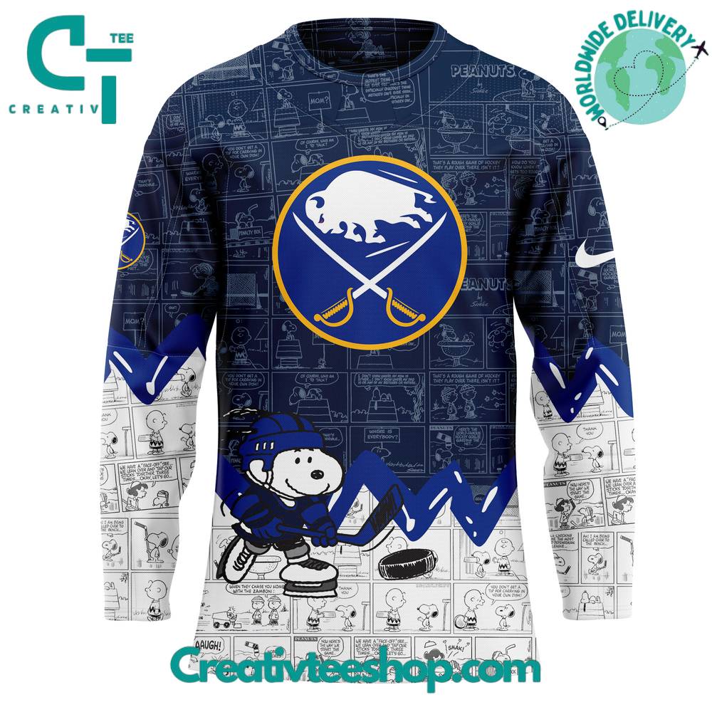 Buffalo Sabres Peanuts Night Special Hockey Jersey