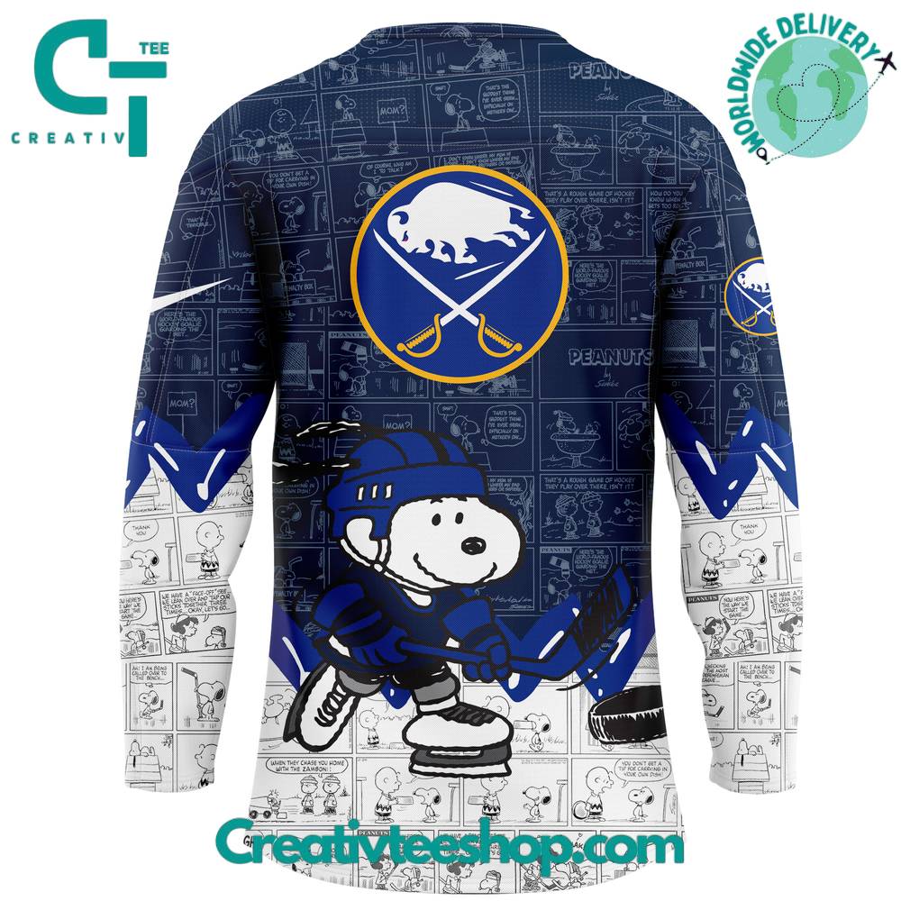 Buffalo Sabres Peanuts Night Special Hockey Jersey