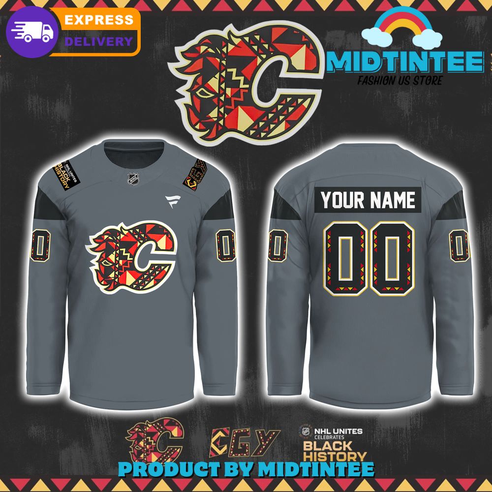 Calgary Flames Black History Month Hockey Jersey