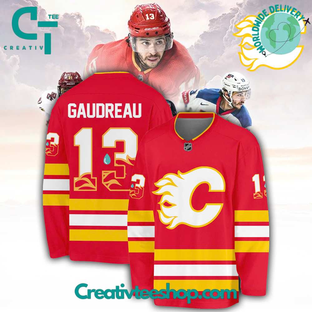 Calgary Flames In Loving Memory Johnny Gaudreau Hockey Jersey