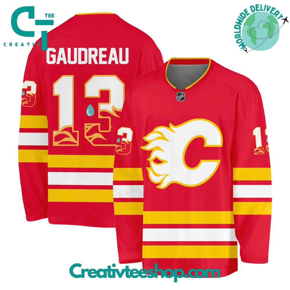Calgary Flames In Loving Memory Johnny Gaudreau Hockey Jersey