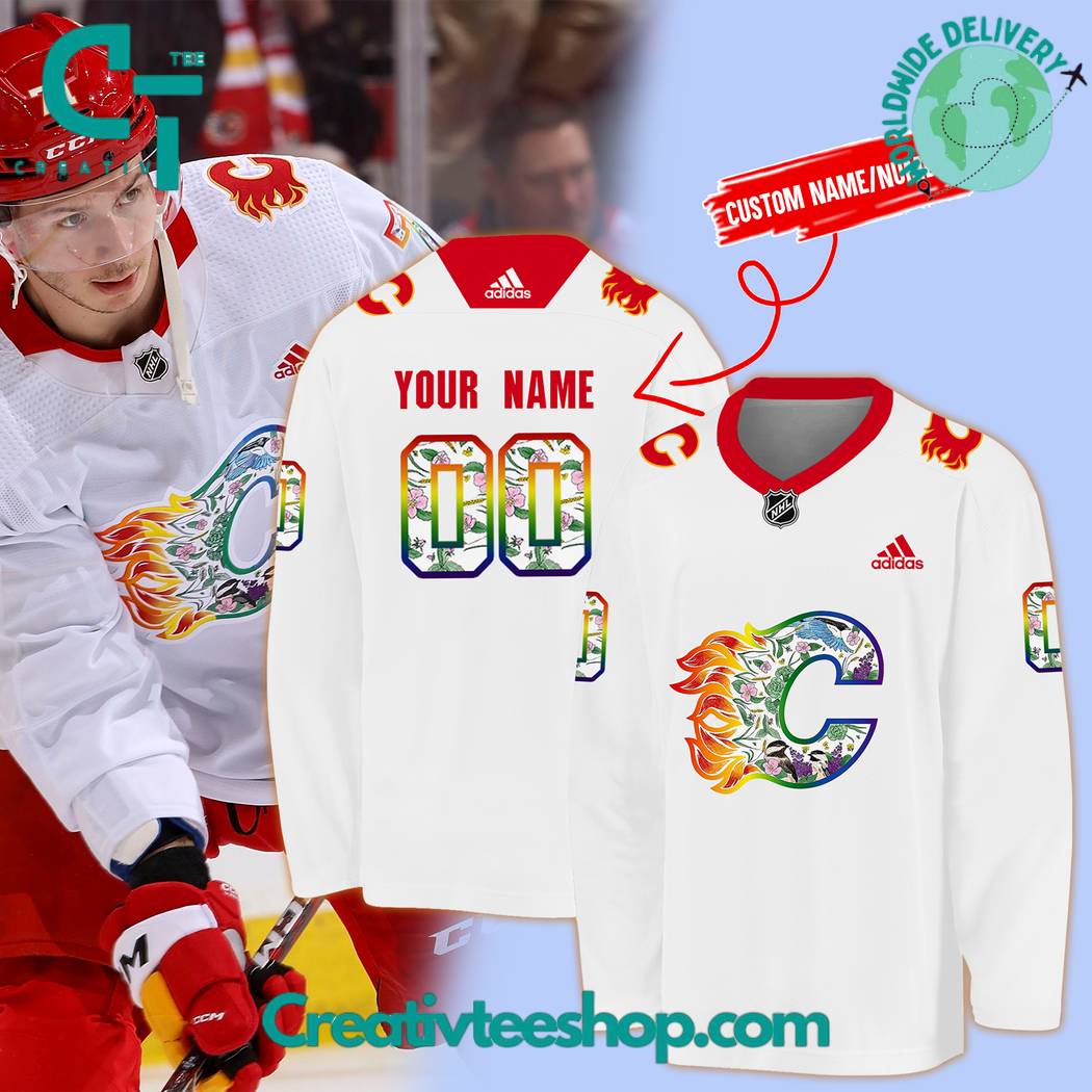 Calgary Flames Pride Hockey Jersey