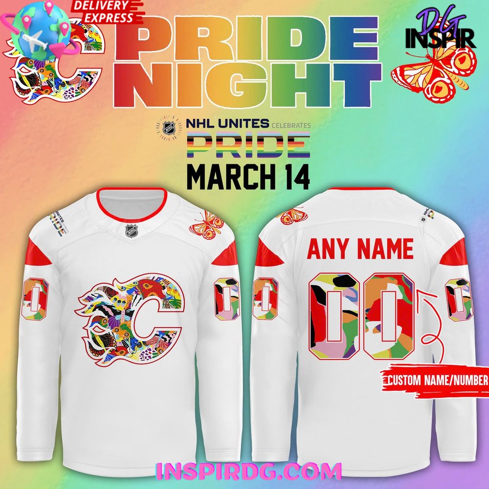 Calgary Flames Pride Night 2025 Nhl Jersey